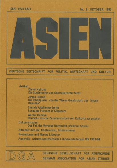 ASIEN – Nr. 9 (Oktober 1983)