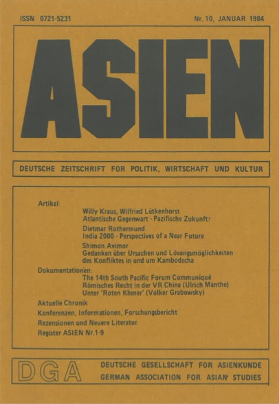ASIEN – Nr. 10 (Januar 1984)