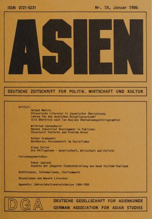 ASIEN – Nr. 18 (Januar 1986)
