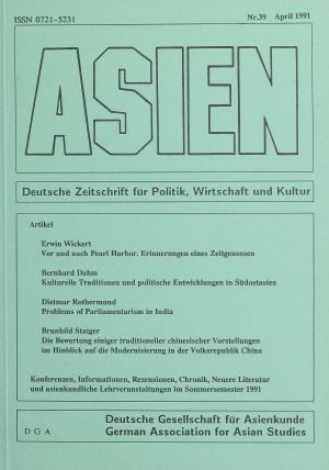 ASIEN – Nr. 39 (April 1991)