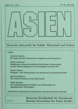 ASIEN – Nr. 40 (Juli 1991)