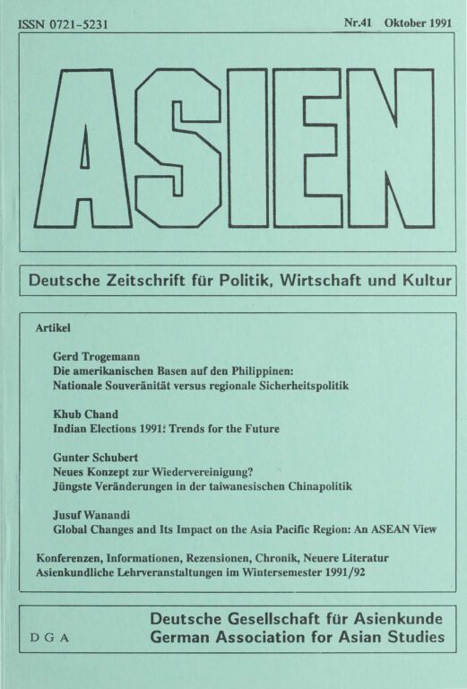 ASIEN – Nr. 41 (Oktober 1991)