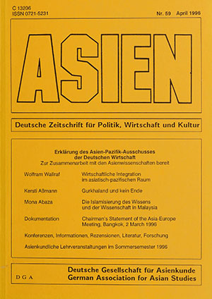 ASIEN – Nr. 59 (April 1996)