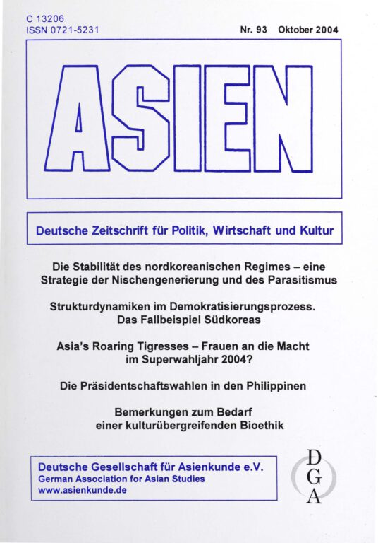 ASIEN – Nr. 93 (Oktober 2004)