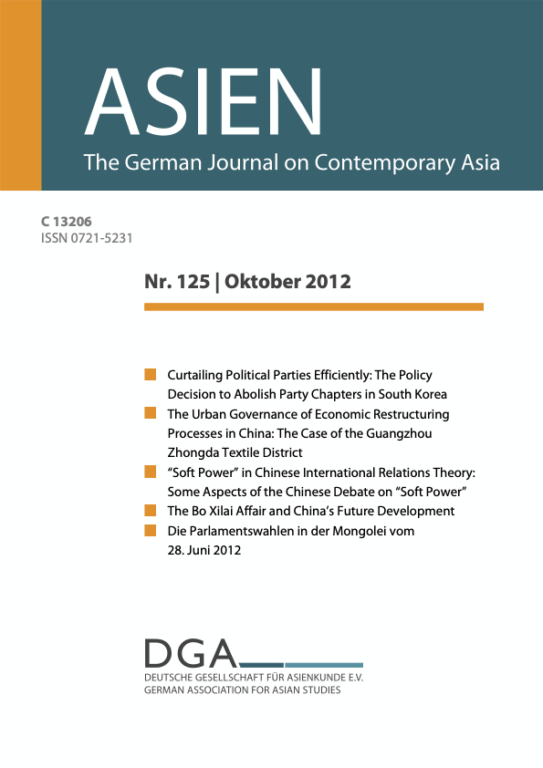 ASIEN – Nr. 125 (Oktober 2012)