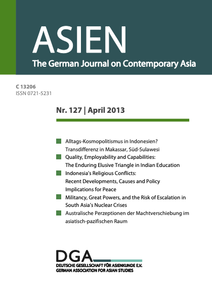 ASIEN – Nr. 127 (April 2013)