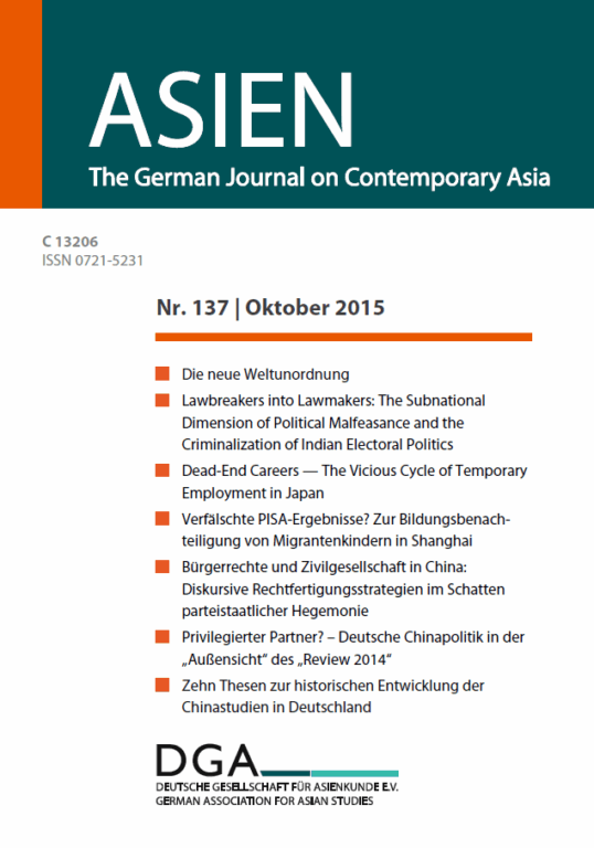 ASIEN – Nr. 137 (Oktober 2015)