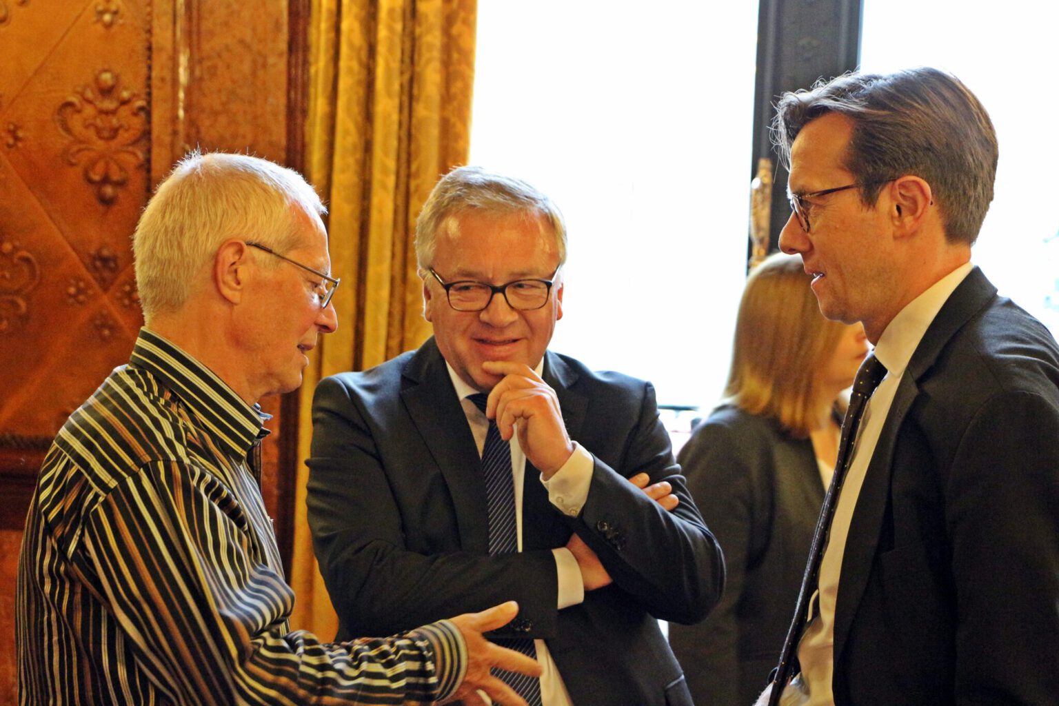 Asienexperten unter sich von links nach rechts: Dr. Schucher, Matthias Nass (Die Zeit) und Professor Köllner (GIGA) 50 Jahre DGA–Festakt