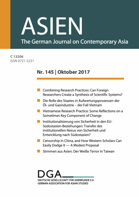 ASIEN – Nr. 145 (Oktober 2017)